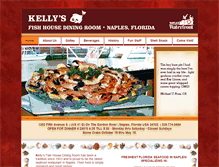 Tablet Screenshot of kellysfishhousediningroom.com